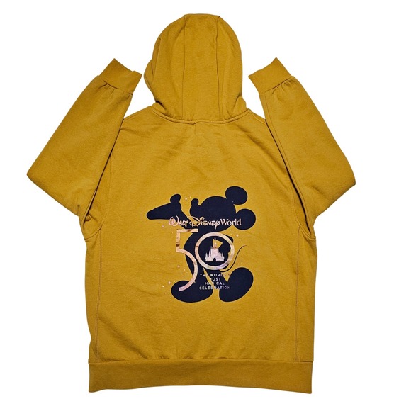 Walt Disney World 50th Anniversary‎ Golden Hoodie Pullover Size Small - Picture 5 of 11